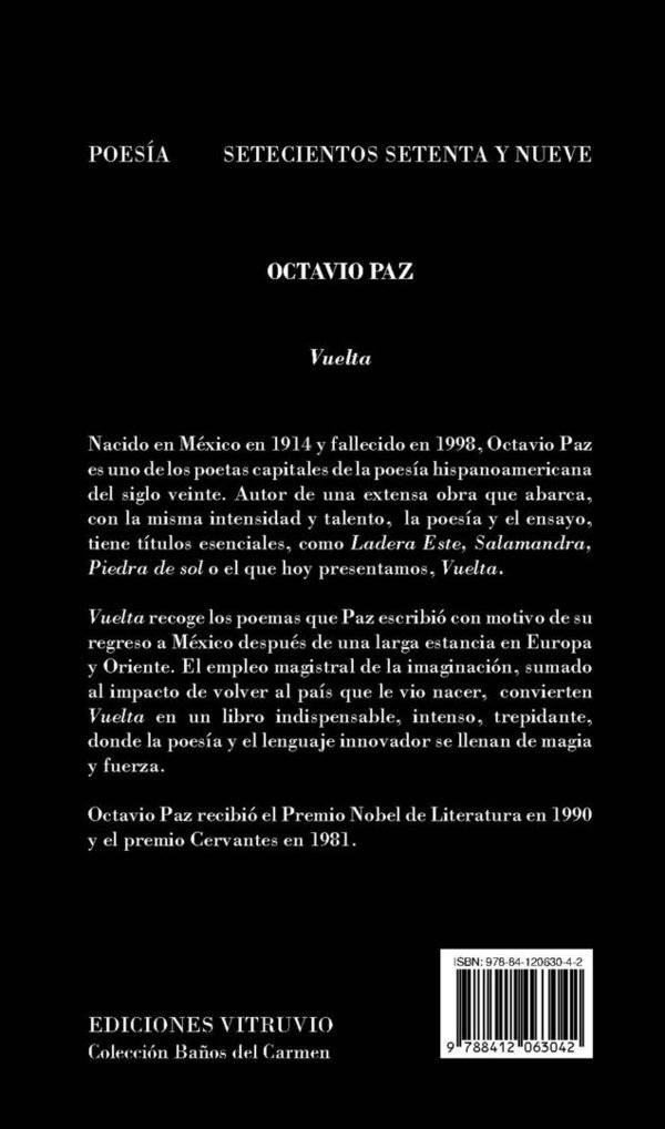 Vuelta, de Octavio Paz